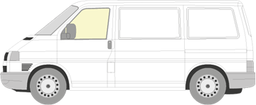 Afbeelding van Zijruit links Volkswagen Transporter 