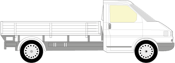 Afbeelding van Zijruit rechts Volkswagen Transporter pick-up 