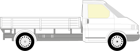 Afbeelding van Zijruit rechts Volkswagen Transporter pick-up 