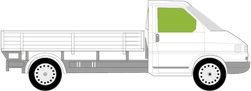 Afbeelding van Zijruit rechts Volkswagen Transporter pick-up