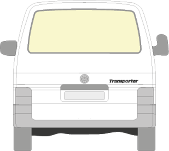 Afbeelding van Achterruit Volkswagen Transporter (VERWARMD) 