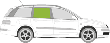 Afbeelding van Zijruit rechts Fiat Stilo break