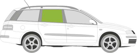 Afbeelding van Zijruit rechts Fiat Stilo break