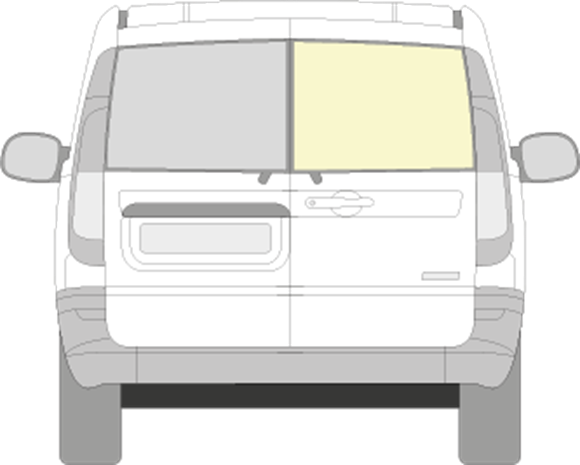 Afbeelding van Achterruit rechts Mercedes Vito (helder)