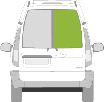 Afbeelding van Achterruit rechts Mercedes Vito (getint en verhoogd)