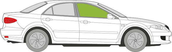 Afbeelding van Zijruit rechts Mazda 6 5 deurs 