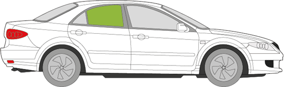 Afbeelding van Zijruit rechts Mazda 6 5 deurs 