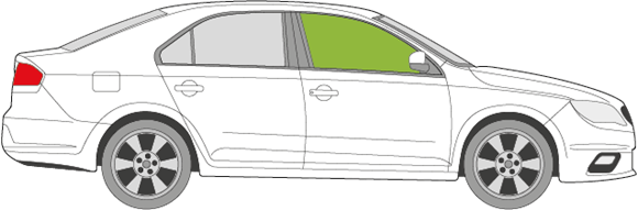 Afbeelding van Zijruit rechts Seat Toledo 5 deurs