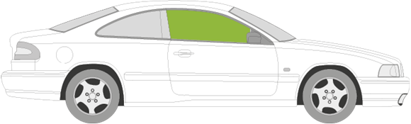 Afbeelding van Zijruit rechts Volvo C70 2 deurs coupé