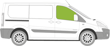 Afbeelding van Zijruit rechts Citroën Jumpy bestelwagen