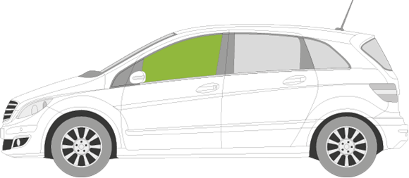 Afbeelding van Zijruit links Mercedes B-klasse