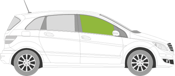 Afbeelding van Zijruit rechts Mercedes B-klasse