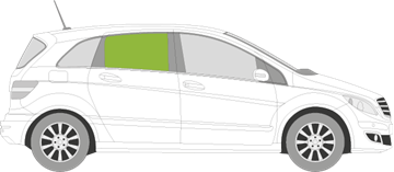Afbeelding van Zijruit rechts Mercedes B-klasse