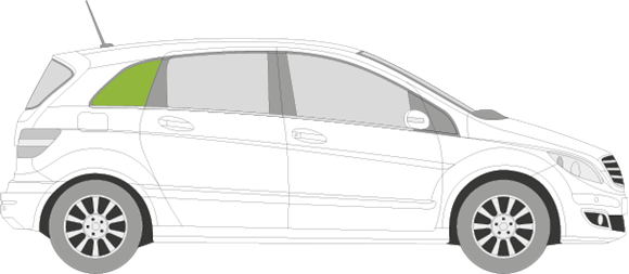 Afbeelding van Zijruit rechts Mercedes B-klasse 