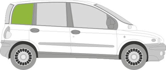 Afbeelding van Zijruit rechts Fiat Multipla