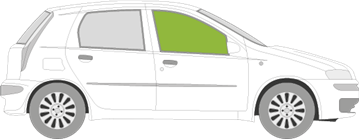 Afbeelding van Zijruit rechts Fiat Punto 5 deurs