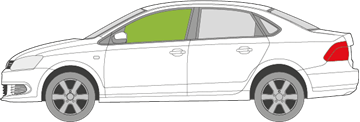 Afbeelding van Zijruit links Volkswagen Polo sedan