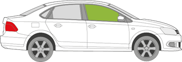 Afbeelding van Zijruit rechts Volkswagen Polo sedan