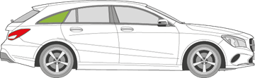 Afbeelding van Zijruit rechts Mercedes CLA-klasse break