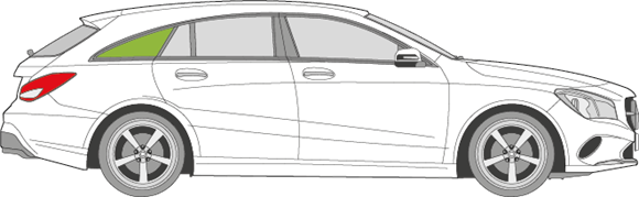 Afbeelding van Zijruit rechts Mercedes CLA-klasse break