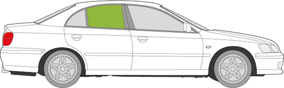 Afbeelding van Zijruit rechts Honda Accord sedan