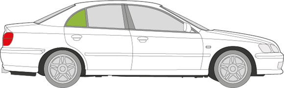 Afbeelding van Zijruit rechts Honda Accord sedan