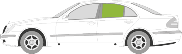 Afbeelding van Zijruit links Mercedes E-klasse sedan 