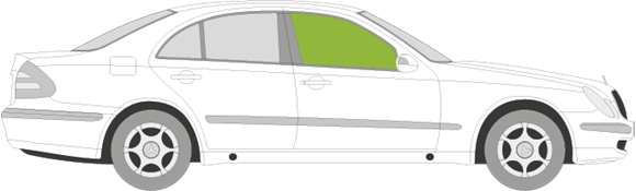 Afbeelding van Zijruit rechts Mercedes E-klasse sedan 