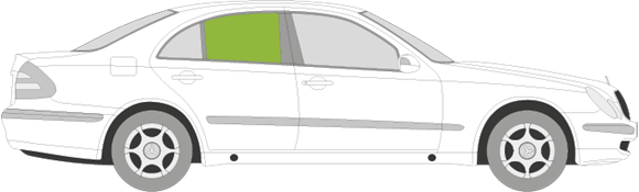 Afbeelding van Zijruit rechts Mercedes E-klasse sedan 