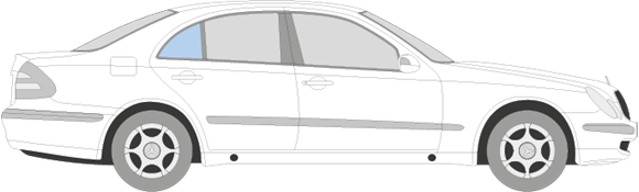 Afbeelding van Zijruit rechts Mercedes E-klasse sedan (Avantgarde)