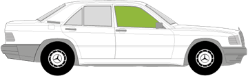 Afbeelding van Zijruit rechts Mercedes 190 