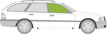 Afbeelding van Zijruit rechts Mercedes C-klasse break 