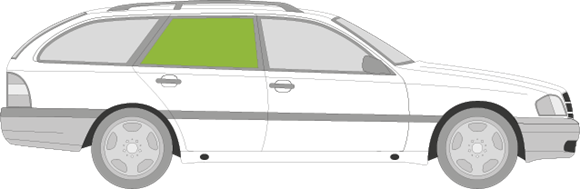 Afbeelding van Zijruit rechts Mercedes C-klasse break 