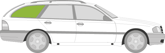 Afbeelding van Zijruit rechts Mercedes C-klasse break