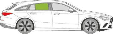Afbeelding van Zijruit rechts Mercedes CLA-klasse break