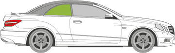Afbeelding van Zijruit rechts Mercedes E-klasse cabrio 