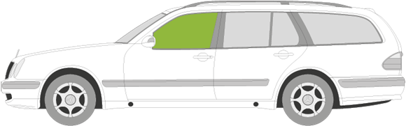 Afbeelding van Zijruit links Mercedes E-klasse break 