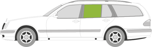 Afbeelding van Zijruit links Mercedes E-klasse break 