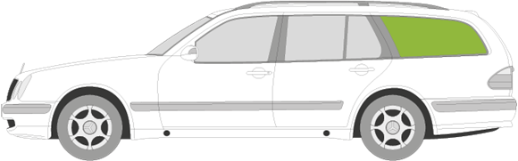 Afbeelding van Zijruit links Mercedes E-klasse break  
