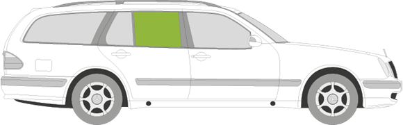Afbeelding van Zijruit rechts Mercedes E-klasse break 