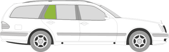 Afbeelding van Zijruit rechts Mercedes E-klasse break  