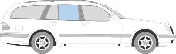 Afbeelding van Zijruit rechts Mercedes E-klasse break (Avantgarde) 