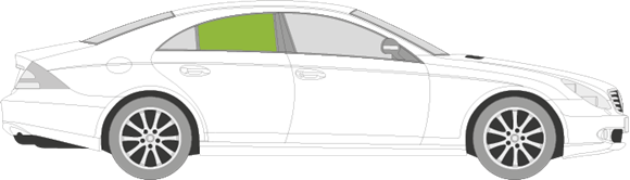 Afbeelding van Zijruit rechts Mercedes CLS-klasse 