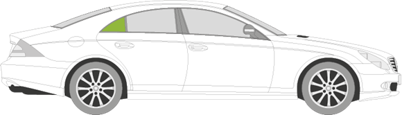 Afbeelding van Zijruit rechts Mercedes CLS-klasse 