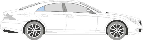 Afbeelding van Zijruit rechts Mercedes CLS-klasse (Avantgarde) 