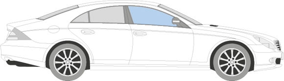 Afbeelding van Zijruit rechts Mercedes CLS-klasse (Avantgarde)