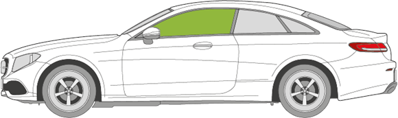 Afbeelding van Zijruit links Mercedes E-klasse coupé