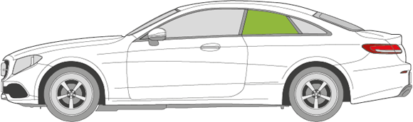 Afbeelding van Zijruit links Mercedes E-klasse coupé