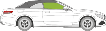 Afbeelding van Zijruit rechts Mercedes E-klasse cabrio