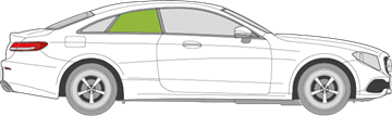 Afbeelding van Zijruit rechts Mercedes E-klasse coupé